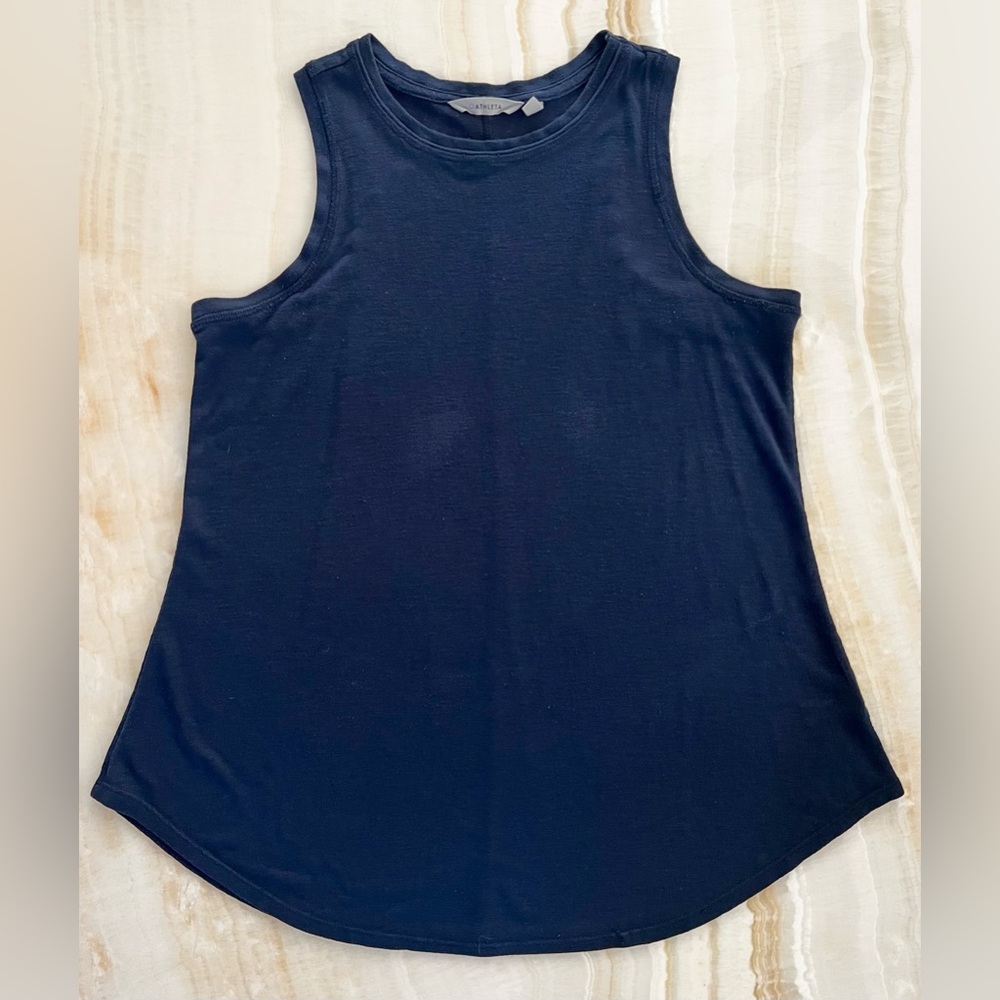 Athleta Dark Navy Racerback Tank Top